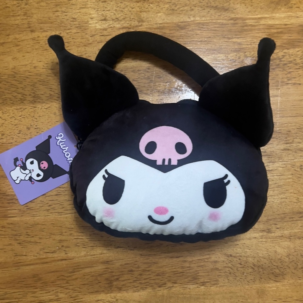 HELLO KITTY KUROMI BY SANRIO PLUSH SMALL SATCHEL HANDBAG